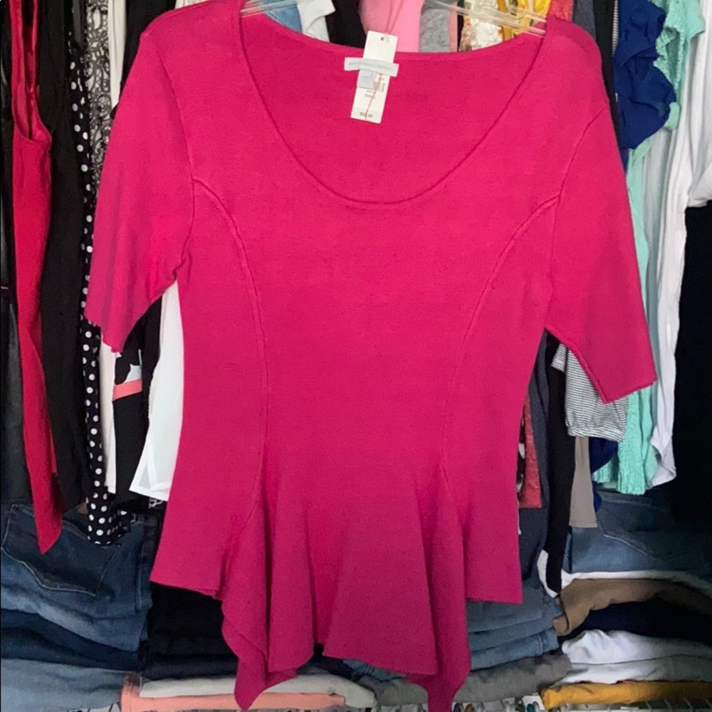 Pink top sweater